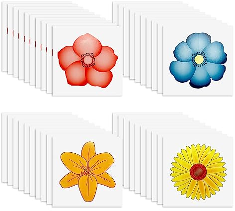 MIVAIUN 40 Pcs Fliegenfalle für Fenster, Fruchtfliegenfalle für Küche Blumenmuster, Fliegenfalle Innenbereic Kann Insekten Töten, Schluss mit Verklebten Fliegen am Fenste (40 Pcs)