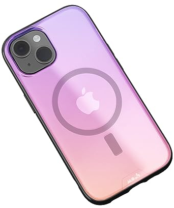 Mous for iPhone 15 Plus Case MagSafe Compatible Clear - Clarity 2.0 - Iridescent - Protective iPhone 15 Plus Case - Scratch Resistant Crystal Clear & Slim Design - Shockproof Phone Cover