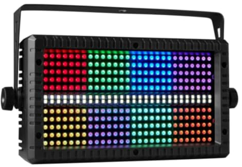 Tumuued 60W Mni LED Strobe RGB 3in1 8 Partitionen + Weiß 8000K 4Partitionen DMX Super Bright DJ Wash Bar Strobe Stage EU-Stecker