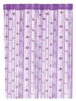 Dinglong Rideau de Porte en Fil de Rose Nouveau Rideau à Cordes de avec décoration pour Porte Exterieur Moustiquaire Rideaux Rideau Anti Mouche Exterieur Cloison De Séparation De Pièces (1m x (B, A)