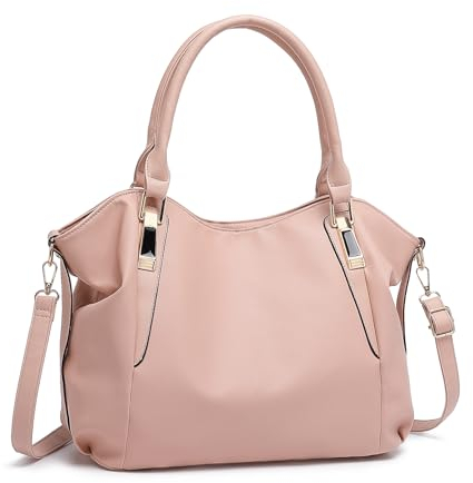 Miss Lulu Handtasche Damen groß Shopper Tasche Tote Bag Henkeltasche Weichen PU Leder mittelgross Umhängetasche