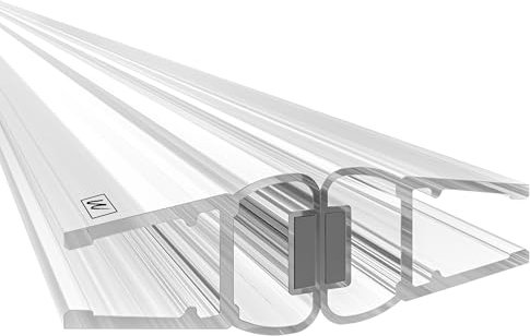 WAKA® PRO-M4 Joint magnétique de qualité supérieure pour porte de douche en verre de 6 à 8 mm, 200 cm, pour porte en verre à 180° possible