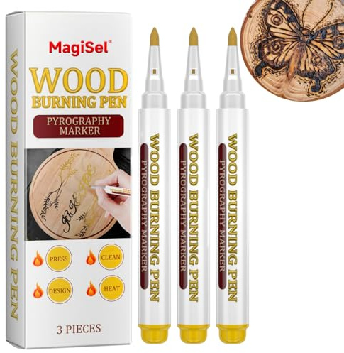 Penne per pennarelli per la lavorazione del legno, Penna bruciabile, Penne da disegno per la lavorazione del legno, per la marcatura in falegnameria, giocattolo per bambini