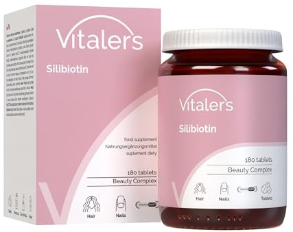 Vitaler's Silibiotin – 180 Tabletten, vegan, 6 Monate Ergänzung, ohne Konservierungsstoffe, reine Zusammensetzung
