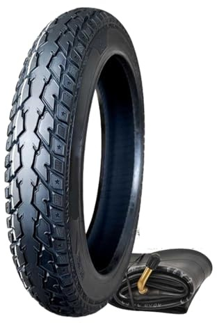 14x2.125 E-Bike-Reifen und Schlauchset 8PR, 14-2.125 Allroad Pannensicherer Reifen, 14 2.125 Robustes Set mit Gebogenem Ventil für Elektroroller 57-254