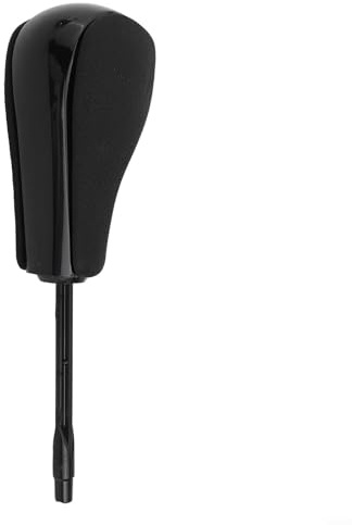 Kurzer Schaltknauf für BMW, 58 mm, PU-Leder, automatischer Schaltknauf, langer Schaltknauf-Ersatz, ergonomischer ABS-Kunststoff-Schaltgriff, passend für E39, E46, E60, Heimwerker (87 mm, schwarz)