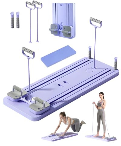 2026 Upgraded Pilates Reformer Set, Multifunktionaler Ganzkörper-Trainer mit automatischem Rückprall & LED-Zähler, Faltbarer Pilates Board Set für Zuhause, Kernkraft und Bauchmuskeltraining