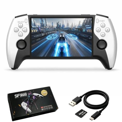 SF3500 Retro Handheld Game Console, And Over 20 000 Games Equipped With A 5.5 Inch, 64GB TF Card, 3000mAh Battery