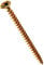 TIMCO Solo Chipboard & Woodscrews - Gold - 3.5 x 50 - Box of 200 - A single thread woodscrew mainly used in various types of timber and man-made boards or into masonry with the use of plastic plug