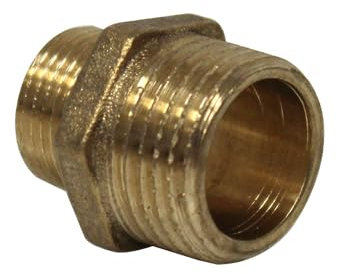 Watts - Raccord laiton à visser - Mamelon Laiton Réduit 1/2-3/8(15/21-12/17)