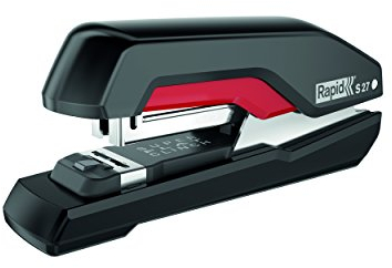Rapid Tacker, 30 Blatt Kapazität, Flachheftgerät, Schwarz/Rot, Ergonomisch, Kunststoff, S27, 5000541