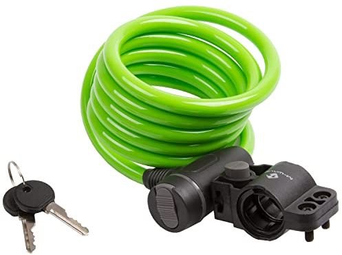 Autom.-Spiralkabelschloß, 1800 x 10 mm, mit Clip-on-Halter für Sattelstütze, mit Staubschutzkappe, auf Karte