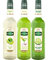 Assortiment rafraîchissant : sirop de citron vert 70cl, de cactus 70 cl et de concombre 70cl