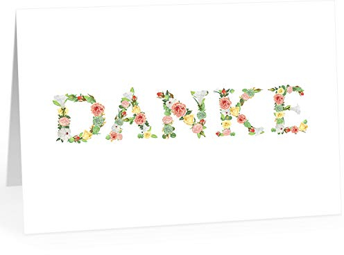 XXL Dankeskarte (A4) | Danke aus Blumen | mit Umschlag | edle und hochwertige Klappkarte | Als Dankeschön | Große Karte um Danke zu sagen | Maxi Danksagung | Karte | Überformat