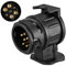 Adattatore per rimorchio da 13 pin a 7 pin, adattatore per rimorchio per roulotte, camion, rimorchio, 12 V, adattatore elettrico impermeabile