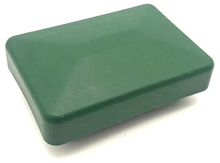 10x Pfostenkappe,Abdeckkappe KU Grün Doppelstabmattenzaun f.Pfosten 40x60mm