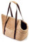BOUTIQUE ZOO Hundetasche, Welpentasche - Beige (Minky), L bis 15 kg - Tragetasche für kleinen und mittleren Hund, Welpen, Katze