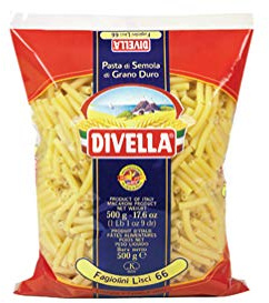 10x Pasta Divella 100% Italienisch N°66 Fagiolini Lisci 500g