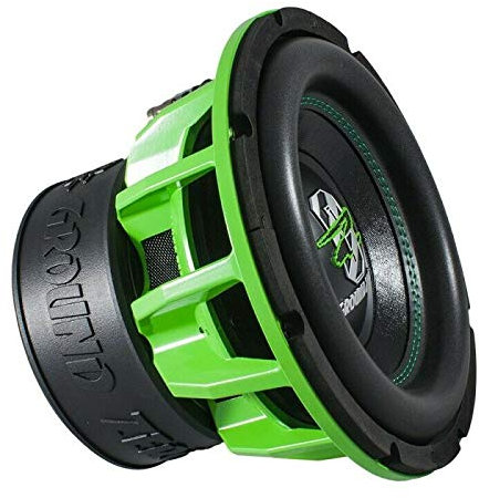 Subwoofer Ground Zero da 25 cm GZHW 25SPL 2500 Watt 2x1Ω Green 25cm verde + Gadget Mini Pack con adesivi e Portachiavi FinizioPowerTeam