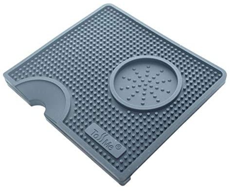 ToSSme Silicone Espresso Tamper Mat, Coffee Tamper Mat, TM-CO01 Black