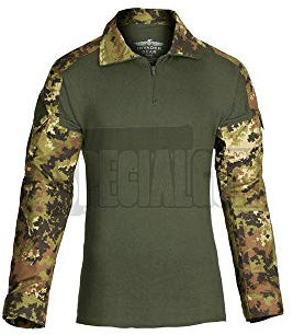 Invader Gear Combat Taktisches Shirt für Softair/Paintball, Herren, Camouflage, L