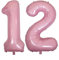 DIWULI Palloncini 12 Anni Compleanno Rosa XXL - Palloncini Compleanno 12 Anni, Palloncini Numero 12, Palloncini Numeri Gonfiabili Elio Palloncino Festa Decorazione Decorazioni Pallone Ragazzo Ragazza