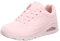 Skechers Uno Calci Gelidi, Scarpe da ginnastica Donna, Rivestimento In Tessuto Durabuck Rosa, 38 EU