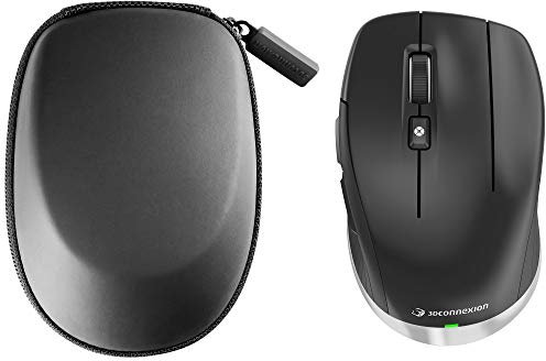 3Dconnexion CadMouse Compact Wireless (Kompakte Maus, optisch, kabellos, Rechtshänder), mattschwarz