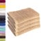 Lavea 4er Set Handtuch 50x100 cm – Saugstarke und Weiche Handtücher aus 100% Baumwolle, Frottierserie Elena – Waschbar und Strapazierfähig - Cappuccino