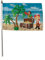 U24 Flagge Fahne Stockflagge Kinder Pirat 30 x 45 cm Stockfahne 3er Pack