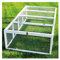 Clapier Lapins Rabbit Run Exterieur- Cage Mobile -Couleur Blanc