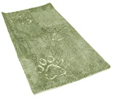 Dog Gone Smart Dirty Hunde-Fußmatte, niedlicher Pfotenabdruck, ultra-wasserabsorbierend, schnell trocknend, Mikrofaser, klein, mittel, groß und läufer, schwer, schlammig, nasse Schuhe und Pfoten