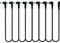 1 to 8 Way Daisy Chain Cable Guitar Effect Pedal Power Supply