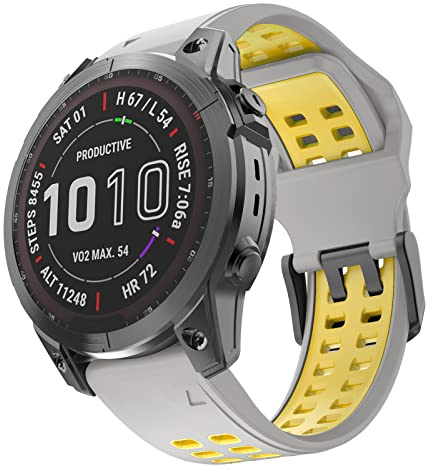 ISABAKE Bracelet pour Garmin Fenix 8 47mm/Fenix 7/Fenix 6 Pro/5/935/945/965 | 22mm Bracelet pour Garmin Epix Pro 47mm/Fenix E/Fenix 7 Pro/Fenix 5/Fenix 5 Plus/Forerunner 965/955/945/935/Quatix 5