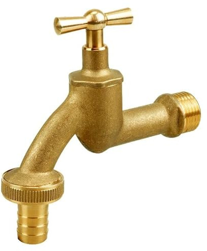 1/2 Inch Garden Water Feed Brass Tap Outdoor Watering Butterfly Handle