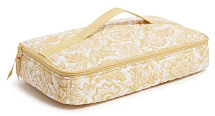 Vera Bradley Women's Casserole Carrier Décor, Java Gold-Recycled Cotton, One Size
