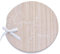 Ginger Ray- Livre d'or avec Ruban crème, Round Wooden Wedding, Marron
