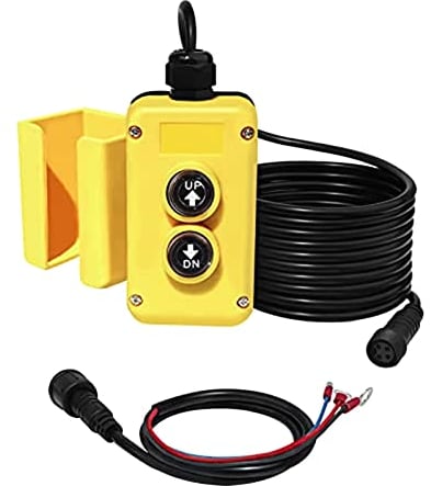 Fubdnefvo 3 Draht Dump Anhänger Fernbedienung Schalter für 12V DC Single Acting Hydraulikpumpe Dump Anhänger für Aufzug Entladen