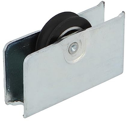 Amig - Rodamiento Ventana Corredera - Juego de 2 unidades - Tamaño 45 x 25 mm - Carcasa Metálica y Rodamiento de Bolas - Diseñado para Ventanas Deslizantes - Acero Zincado