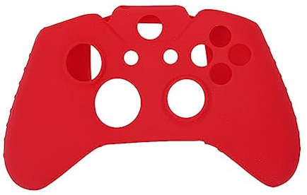 Tiuimk Custodia in silicone con 2 tappi per joystick per controller di gioco Xbox One - rosso