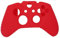 Tiuimk Custodia in silicone con 2 tappi per joystick per controller di gioco Xbox One - rosso
