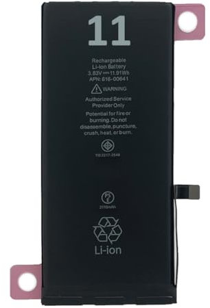 OnlyTech - Batterie Premium de Remplacement pour iPhone 11-3110mAh - avec adhésif