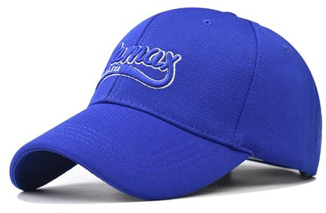 HDiGit Unisex Ramax Baseballkappe für Herren und Damen, Baseballkappe, Baumwolle, Baseballkappe, saphirblau, 58