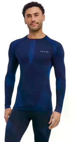 FALKE Herren Warm Round Neck Funktionsshirt Langarm schnelltrocknendes atmungsaktives nachhaltiges Funktionsmaterial für milde bis kalte Temperaturen warme Funktionsunterwäsche 1 Stück
