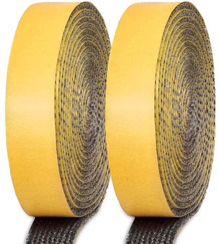 Fiotha Junta Refractaria Chimenea, Junta Puerta Chimenea, Cinta de Sellado para Chimenea, Junta Autoadhesivo para Chimenea, para Estufa, Tubo de Estufa, Puerta de Chimenea (3mm x 10mm x 2,5m)