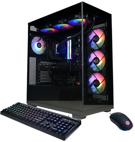 CYBERPOWERPC Gamer Xtreme VR Gaming PC, Intel Core i9-14900KF 3.2GHz, GeForce RTX 5070 12GB, 32GB DDR5, 2TB PCIe 4.0 SSD, WiFi Ready and Windows 11 Home (GXiVR8080A39)