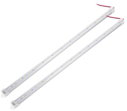 DRESSOOS Bande LED Rigide 12V 50CM Avec Aluminium Lumière Chaude 5630 36 LED Par Barre Lot De 2 Pour Éclairage Intérieur Et Extérieur