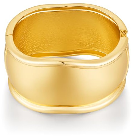 LILIE&WHITE Gold Armband Damen Armreif– Modernes, Allergikerfreundliches Design, Verblasst Nicht, Langlebig und Elegant, Geschenk für Damen