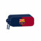 Safta F.C. Barcelona 3D - Portatodo Doble 3D, Estuche Infantil, Estuche Niño, Ideal para Niños en Edad Escolar, Cómodo y Versátil, Calidad y Resistencia, 21x6x8 cm