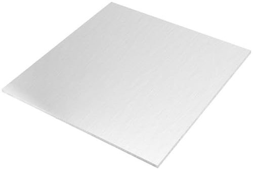 Chapa de aluminio, 1 pieza Marco de placa de aluminio Placa de metal Placa plana de aluminio Espesor 0,3 mm a 1 mm 100 mm x 100 mm 200 mm x 200 mm(0.3mm,300x300mm)